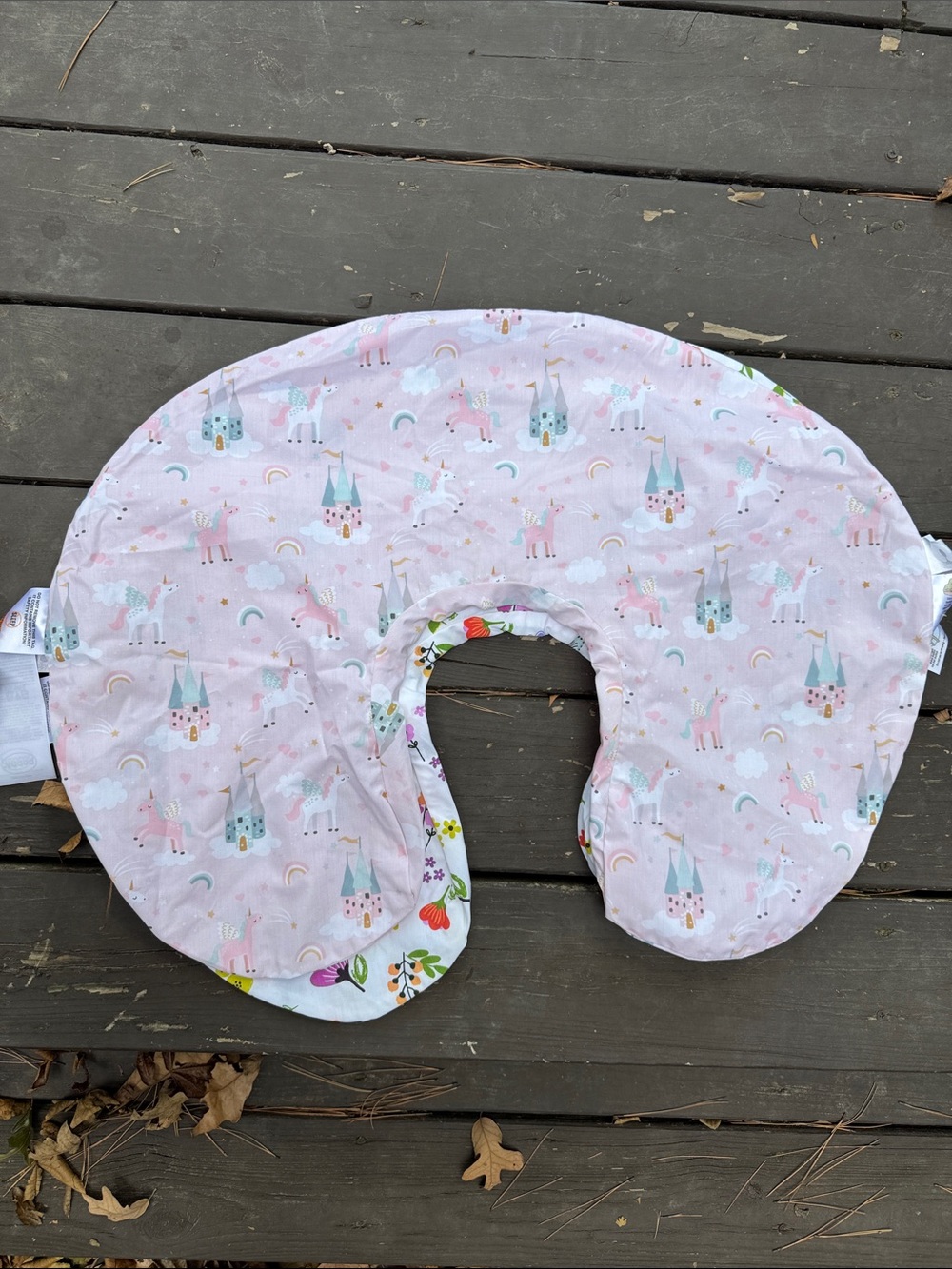 Boppy Pink Unicorn/Floral Nursing Pillow Covers (2)- Kids